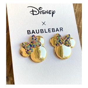 Baublebar • Minnie Mouse Bow Earrings • Gold